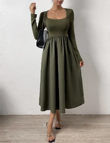 Rochie lunga SHEIN, verde Verde