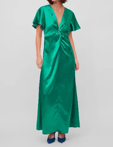 Rochie lunga EVOKED VILA, verde Verde