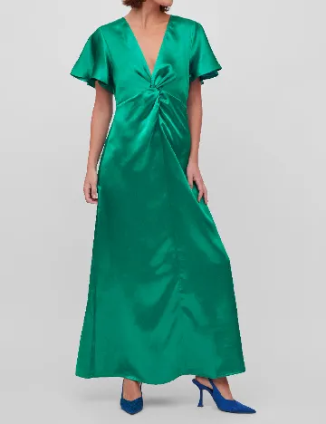 Rochie lunga EVOKED VILA, verde Verde