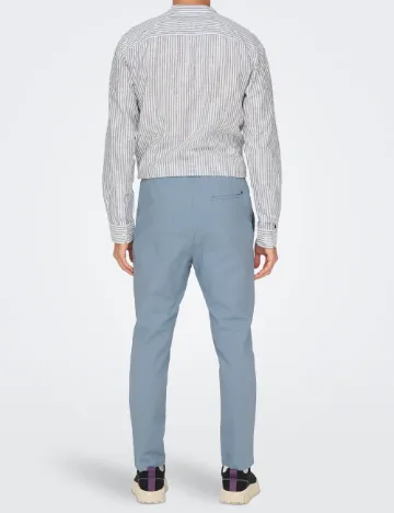 Pantaloni Only, bleu Albastru