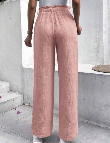 Pantaloni SHEIN, roz pudra