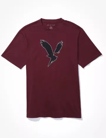 Tricou American Eagle, visiniu Rosu