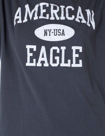 Tricou Oversize American Eagle, gri
