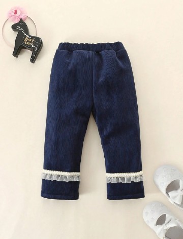 Pantaloni Shein Kids, bleumarin