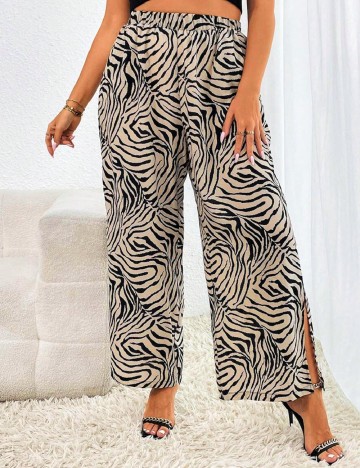 Pantaloni SHEIN CURVE, animal print