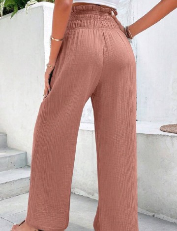 Pantaloni SHEIN, roz pudra inchis