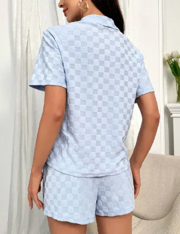 Pijama SHEIN, bleu Albastru