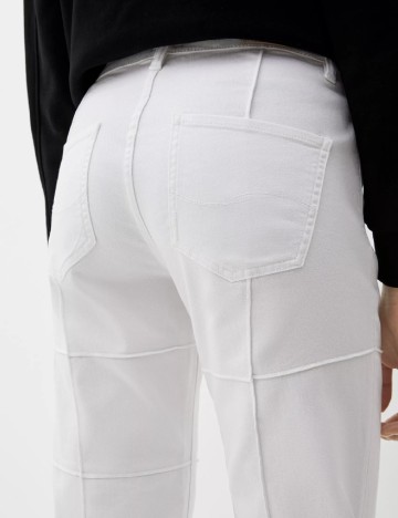 Pantaloni Q/S, alb