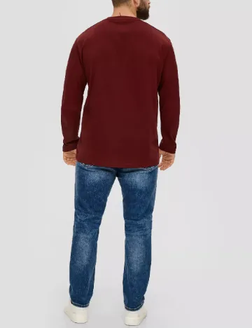 Bluza s.Oliver Plus Size Men, visiniu Rosu