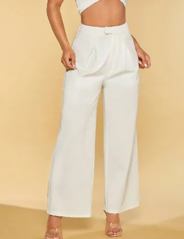 Pantaloni SHEIN, alb Alb