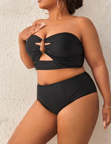 Costum de baie SHEIN CURVE, negru