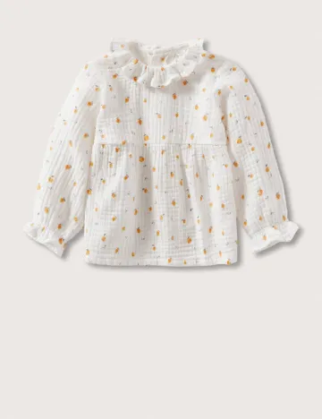 Bluza Mango Kids, alb Alb