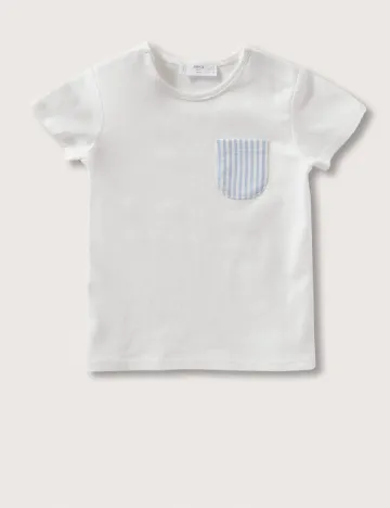 Tricou Mango Kids, alb