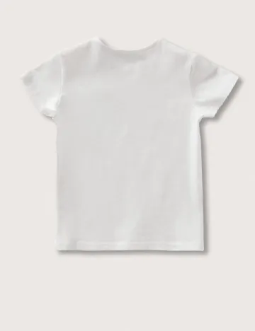 Tricou Mango Kids, alb