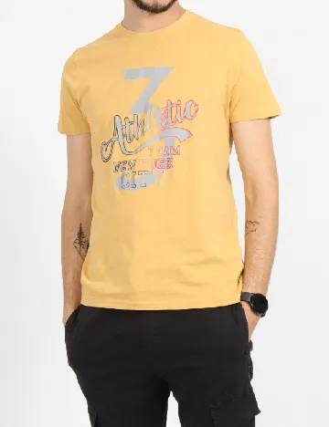 Tricou Milano Bulls, mustar