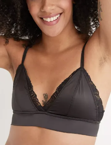 Sutien Aerie, negru Negru