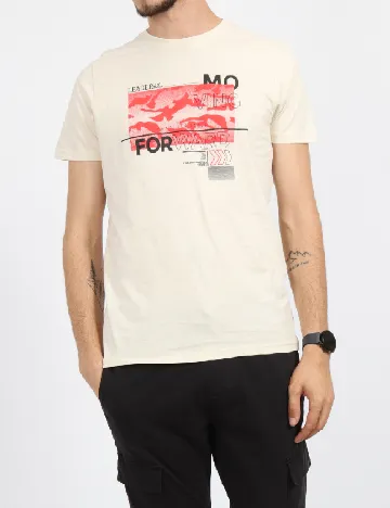 Tricou Milano Bulls, crem