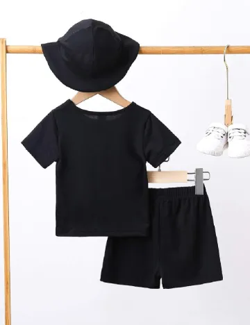 Compleu Shein Kids, negru Negru