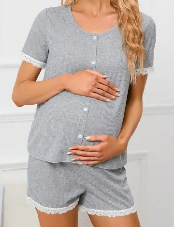 Pijama SHEIN Maternity, gri Gri