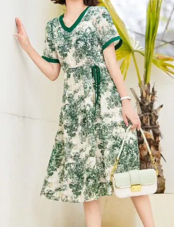 Rochie medie SHEIN, verde Verde