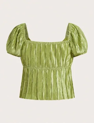 Top SHEIN, verde Verde