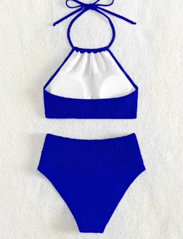 Costum de baie SHEIN, albastru Albastru