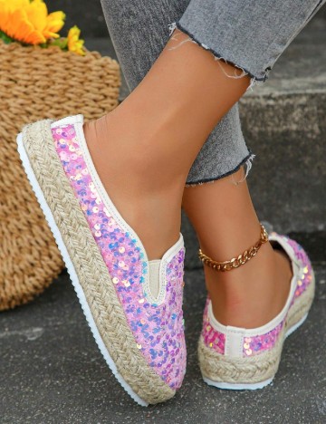 Espadrile SHEIN, roz