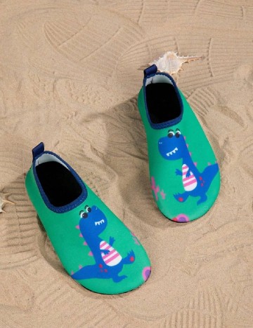 Papuci de plaja Shein Kids, verde