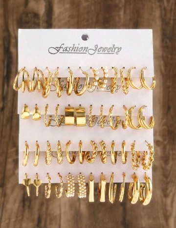 Set Cercei SHEIN, auriu
