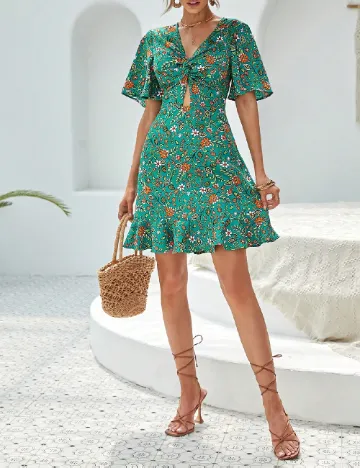 Rochie scurta SHEIN, verde Verde