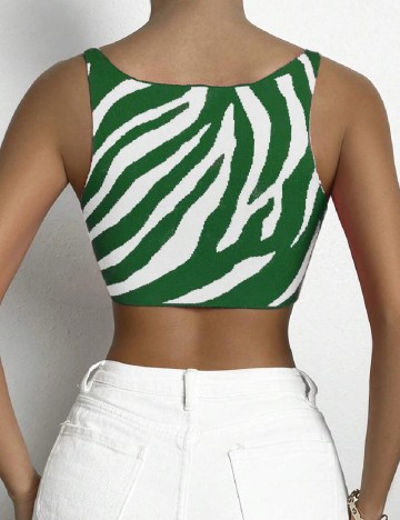 Top SHEIN, verde