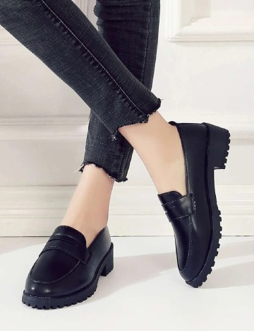 Mocasini SHEIN, negru