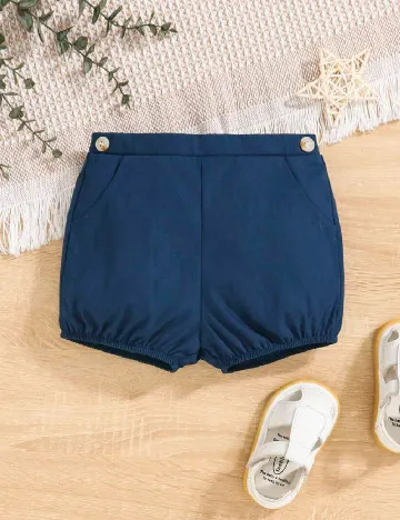 Pantaloni scurti Shein Kids, bleumarin Albastru