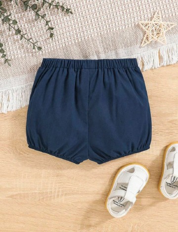 Pantaloni scurti Shein Kids, bleumarin