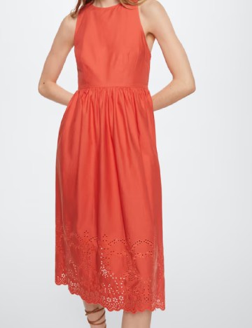 Rochie medie Mango, portocaliu