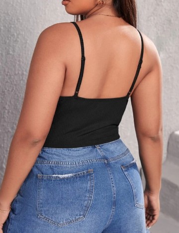 Top SHEIN CURVE, negru