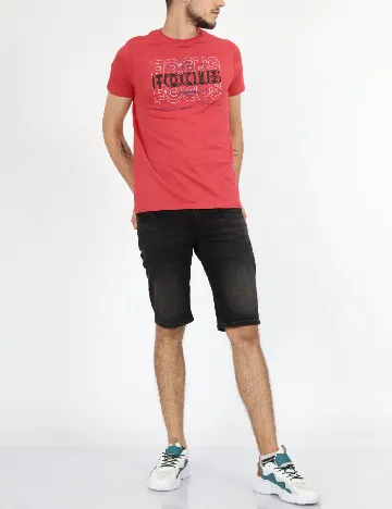 Tricou Milano Bulls, rosu Rosu