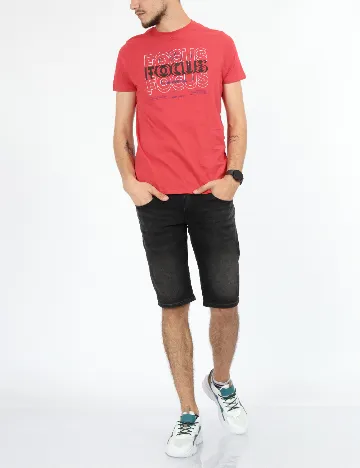 Tricou Milano Bulls, rosu Rosu