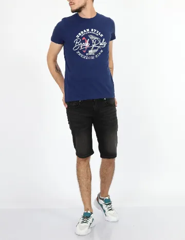 Tricou Milano Bulls, bleumarin Albastru