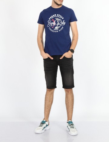 Tricou Milano Bulls, bleumarin