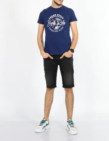 Tricou Milano Bulls, bleumarin Albastru