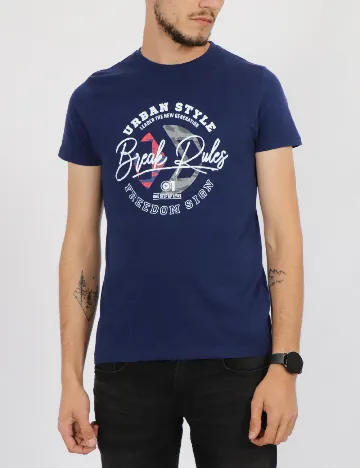 Tricou Milano Bulls, bleumarin Albastru