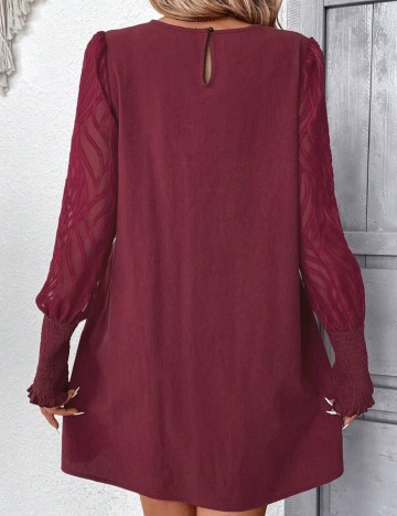 Rochie scurta Emery Rose, visiniu