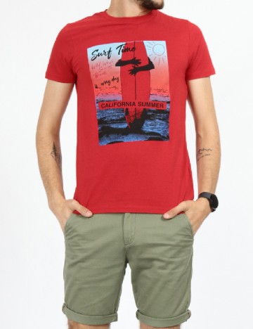 Tricou Milano Bulls, rosu
