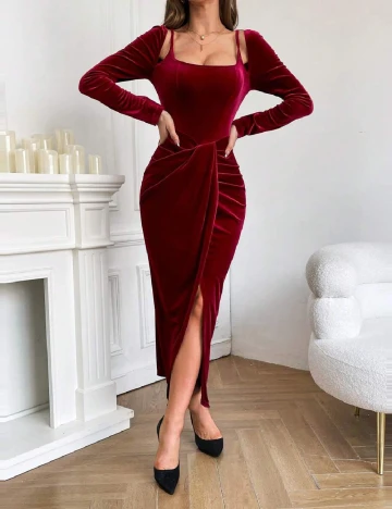 Rochie lunga SHEIN, visiniu Rosu