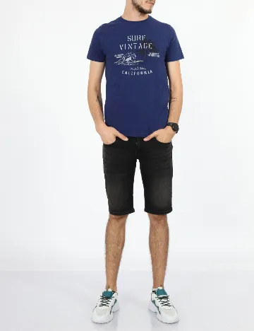 Tricou Milano Bulls, bleumarin Albastru