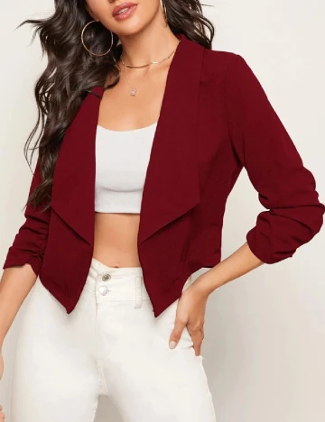 Blazer SHEIN, visiniu Rosu