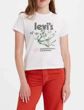 Tricou Levi S, alb Alb