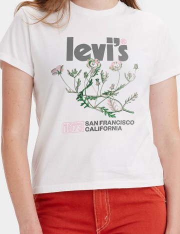 Tricou Levi S, alb