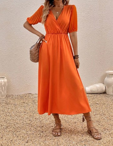 Rochie medie SHEIN, portocaliu